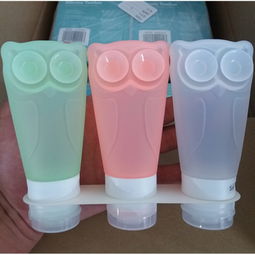 多功能貓頭鷹卡通造型洗發(fā)水分裝瓶 帶吸盤防漏設(shè)計，適用于乳液化妝水